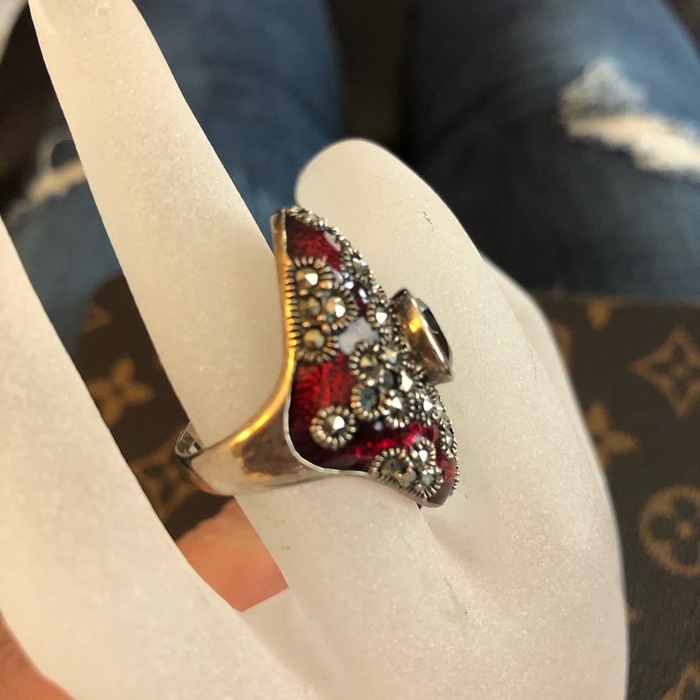 Dallas Prince Garnet Ring - Picture 2 of 7